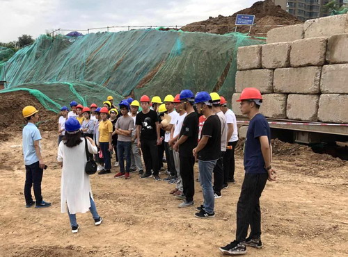 長安大學學生到陜煤建設銅川公司藍山水岸項目進行參觀學習