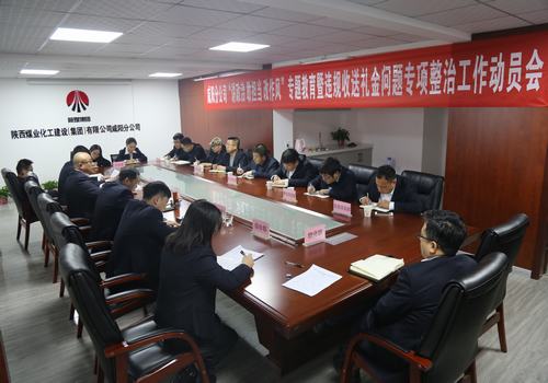 咸陽(yáng)分公司召開“講政治敢擔(dān)當(dāng)改作風(fēng)”專題教育暨違規(guī)收送禮金問題專項(xiàng)整治工作動(dòng)員會(huì)