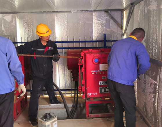 陜煤建設(shè)礦建三公司崔木項目部進(jìn)行春季電氣預(yù)防性試驗