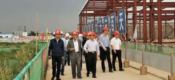 開沃新能源汽車集團(tuán)董事長黃宏生、渭南市副市長楊武民一行現(xiàn)場推進(jìn)渭南南京金龍項目建設(shè)
