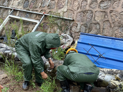 陜煤建設機電安裝公司冶坪項目部夯實防汛工作