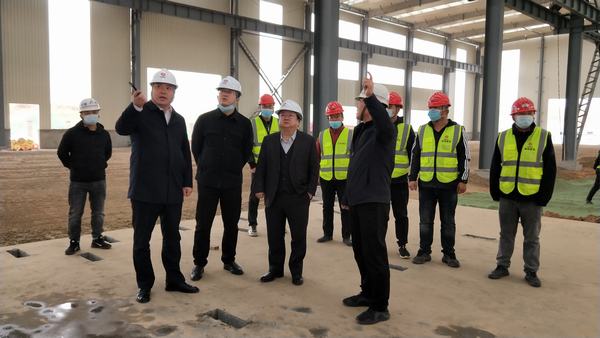 榆林城投集團(tuán)黨委書記、董事長、總經(jīng)理郝君一行深入陜煤建設(shè)榆林公司杭蕭綠色鋼結(jié)構(gòu)產(chǎn)業(yè)制造基地項目檢查指導(dǎo)工作