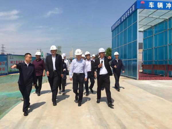 渭南市人大常委會副主任郭永峰一行深入陜煤建設韓城分公司黃河國際汽車博覽園項目調(diào)研指導工作