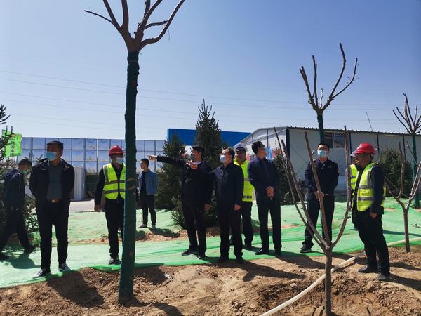 榆林市科創(chuàng)新城黨工委委員、管委會(huì)副主任劉政秀一行蒞臨科創(chuàng)新城同慧運(yùn)動(dòng)公園項(xiàng)目檢查指導(dǎo)工作