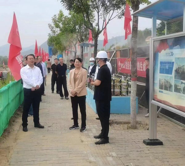 綏德縣委常委、副縣長苗立群一行蒞臨綏德縣第二凈水廠項目檢查指導(dǎo)工作