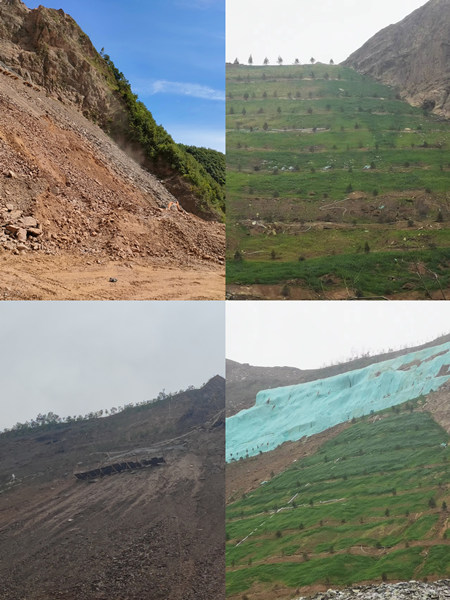 渣山變綠林，碎石堆場(chǎng)批“綠裝”