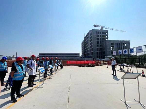 陜煤建設渭南分公司第十三項目部以演練促實戰(zhàn)首次開展防汛應急演練