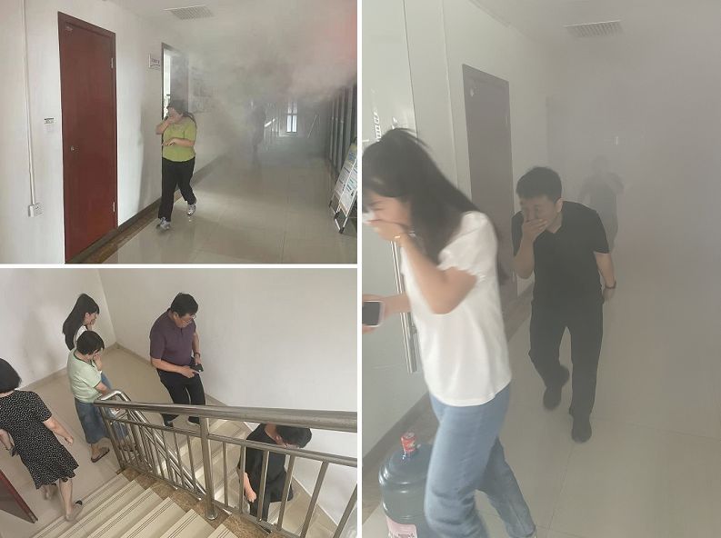 陜煤建設(shè)天工公司：聚鄰里單位合力助演練，依應(yīng)急方案逃生顯真章